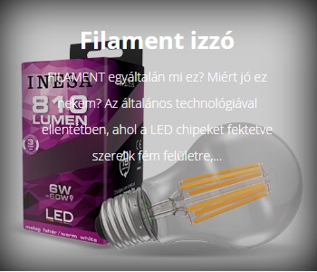 LED FILAMENT LMPA E27-ES FOGLALATTAL G2 SZRIA